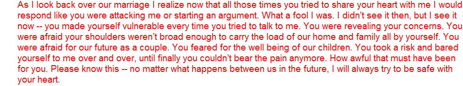 Letter To Spouse To Save Marriage from www.ultimatehusband.com